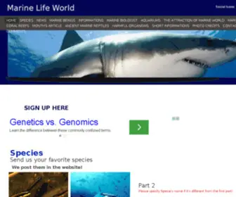 Marinelifeworld.com(  Marine Life World) Screenshot