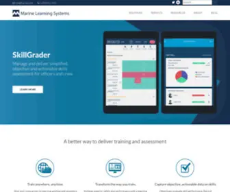 Marinels.com(Marine Learning Systems) Screenshot