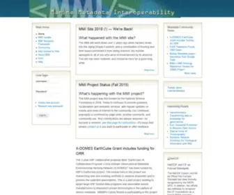 Marinemetadata.org(Marinemetadata) Screenshot
