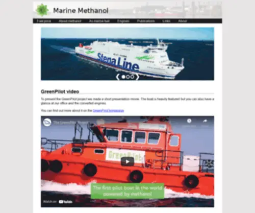 Marinemethanol.com(Marine methanol) Screenshot