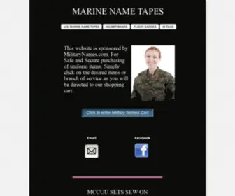 Marinenametapes.com(MARINE NAME TAPES) Screenshot