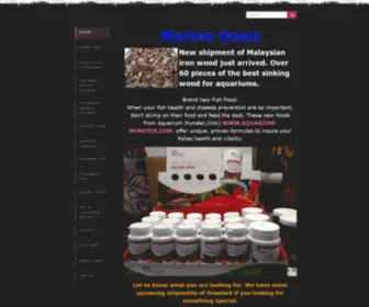 Marineoasis.com(Rochester, New York, Tropical saltwater Fish, Reef, Invertabrates Aquarium tank) Screenshot