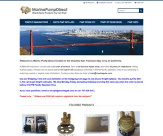 Marinepumpdirect.com(Pump Repair Kits & Pump Impellers) Screenshot