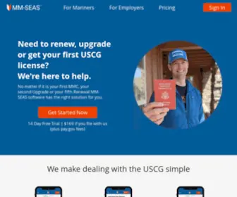 Mariner-Credentials.com(MM-SEAS) Screenshot