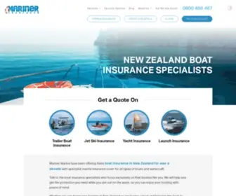 Mariner.co.nz(Boat Insurance NZ) Screenshot