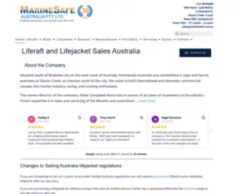 Marinesafe.com.au(Liferafts Australia) Screenshot