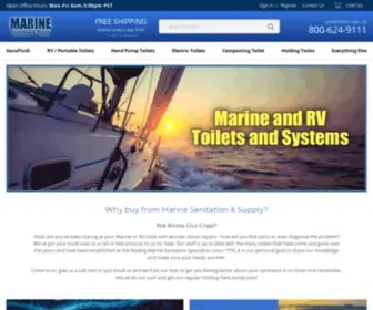 Marinesan.com(Marine toilets) Screenshot