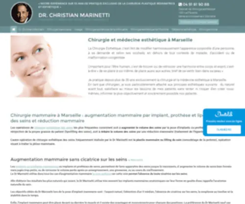 Marinetti-Esthetique.com(Dr Marinetti Chirurgien Esthétique de Renom à Marseille) Screenshot