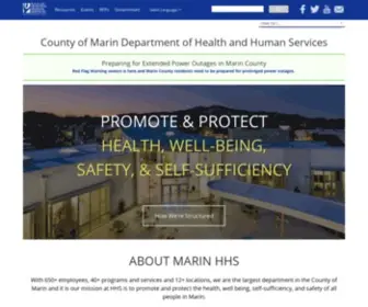 Marinhhs.org(Marin Health and Human Services) Screenshot