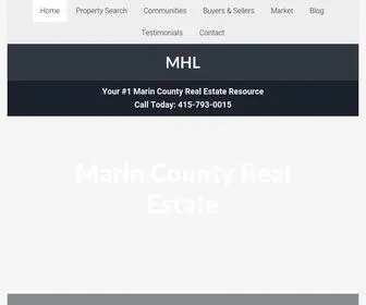 Marinhomelistings.com(Marin County Real Estate) Screenshot