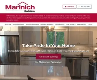 Marinichbuilders.com(Remodeling Syracuse NY) Screenshot