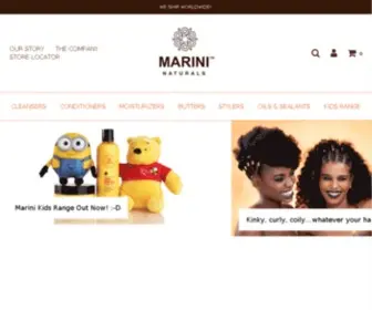 Marininaturals.com(Marini Naturals) Screenshot