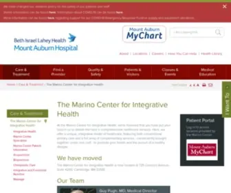 Marinocenter.org(The Marino Center for Integrative Health) Screenshot