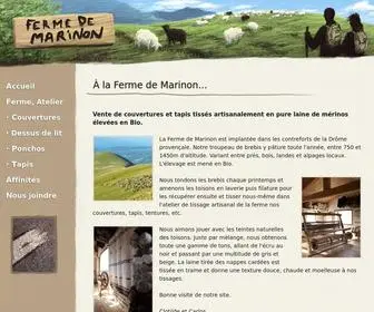 Marinon.com(Tissage artisanal de tapis) Screenshot