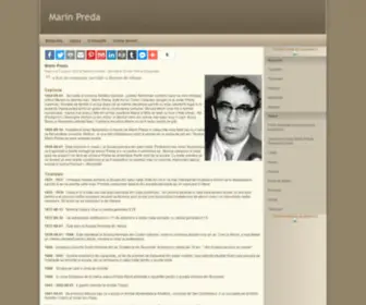 Marinpreda.net(Marin Preda) Screenshot