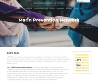 Marinpreventionnetwork.org(Marin Prevention Network) Screenshot