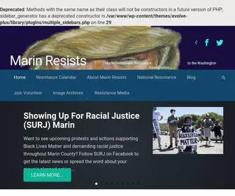 Marinresists.org(Marin Resists) Screenshot