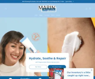 Marinskincare.com(Marin Skincare) Screenshot