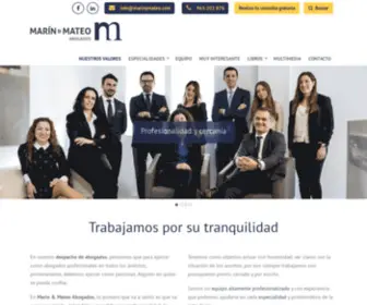 Marinymateoabogados.es(Marín & Mateo Abogados) Screenshot