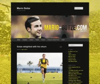 Mario-Gotze.com(Mario Gotze) Screenshot