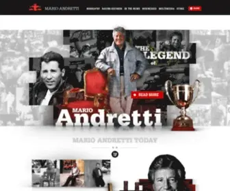 Marioandretti.com(The Official Site of Mario Andretti) Screenshot