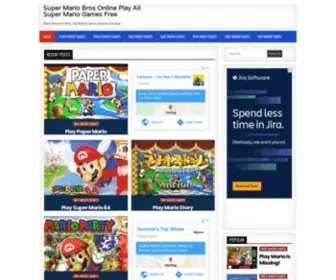 Mariobrosonline.com(Super Mario Bros Online Play All Super Mario Games Free) Screenshot