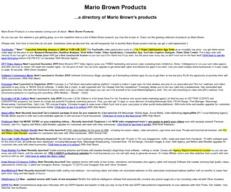 Mariobrownproducts.com(Mario Brown Products) Screenshot