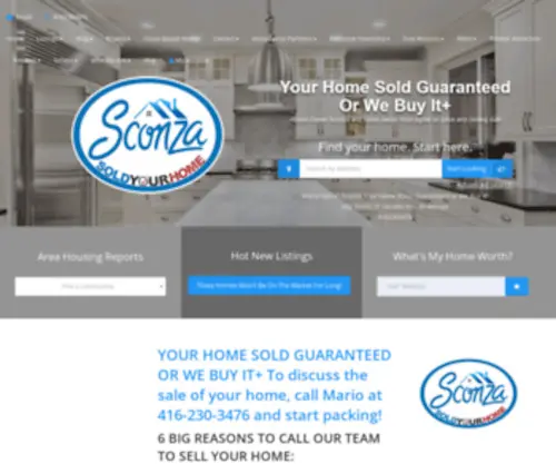 Mariodanielsconza.com(Mario Daniel Sconza Real Estate Team) Screenshot