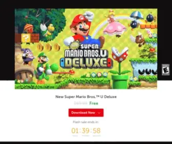 Mariodeluxe.com(New Super Mario Bros) Screenshot