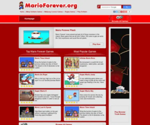 Marioforever.org(Marioforever) Screenshot