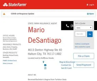 Marioinsuresthecity.com(State Farm Insurance Agent Mario DeSantiago in Haltom City TX) Screenshot