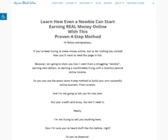 Marionblackonline.com(Make Money Blogging) Screenshot