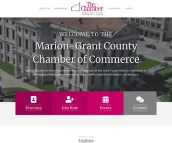 Marionchamber.org(Marion-Grant County Chamber of Commerce) Screenshot