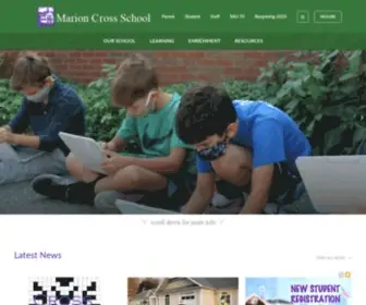 Marioncross.org(Marion Cross Elementary) Screenshot