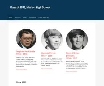 Marionindiana.com(Class of 1972) Screenshot