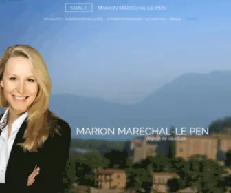 Marionlepen.fr(Marion Maréchal Le Pen) Screenshot