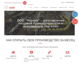 Marionn.ru(Оборудование для молочной) Screenshot