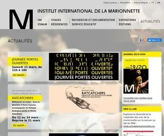 Marionnette.com(INSTITUT INTERNATIONAL DE LA MARIONNETTE) Screenshot