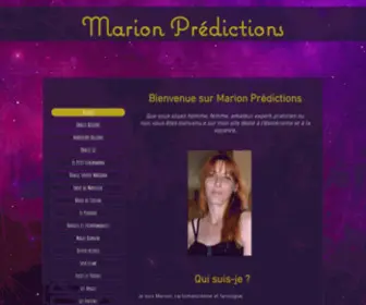 Marionpredictions.fr(ésotérisme) Screenshot