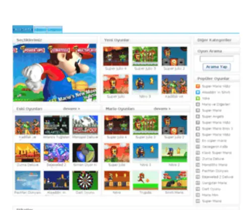 Mariooyunlari.web.tr(Mario oyunları) Screenshot