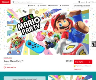 Marioparty.com(Super Mario Party for Nintendo Switch) Screenshot