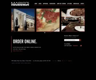 Mariososteria.com(Mario's Osteria) Screenshot