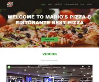 Mariospizzaabq.com(Mario's Pizza & Ristorante) Screenshot