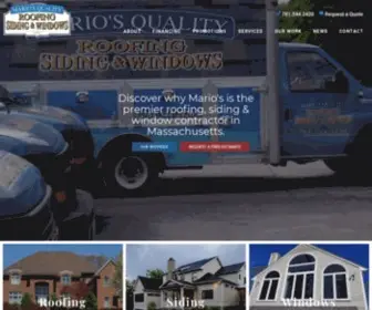 Mariosroofing.com(Mario's roofing) Screenshot