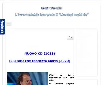 Mariotessuto.it(Il sito ufficiale di Mario Tessuto) Screenshot