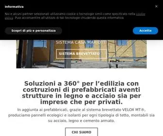 Mariottiprefabbricati.it(Case prefabbricate in legno) Screenshot