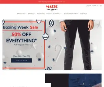 Mariouomo.com(Mario Uomo Italy) Screenshot