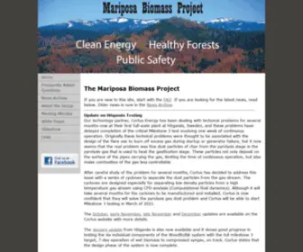 Mariposabiomassproject.org(Mariposa Biomass Project) Screenshot