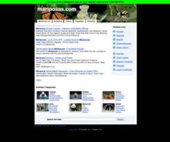 Mariposas.com(The Leading Butterflies Site on the Net) Screenshot