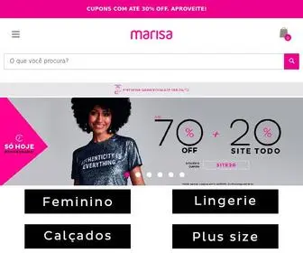 Marisa.com.br(Marisa Moda Online) Screenshot